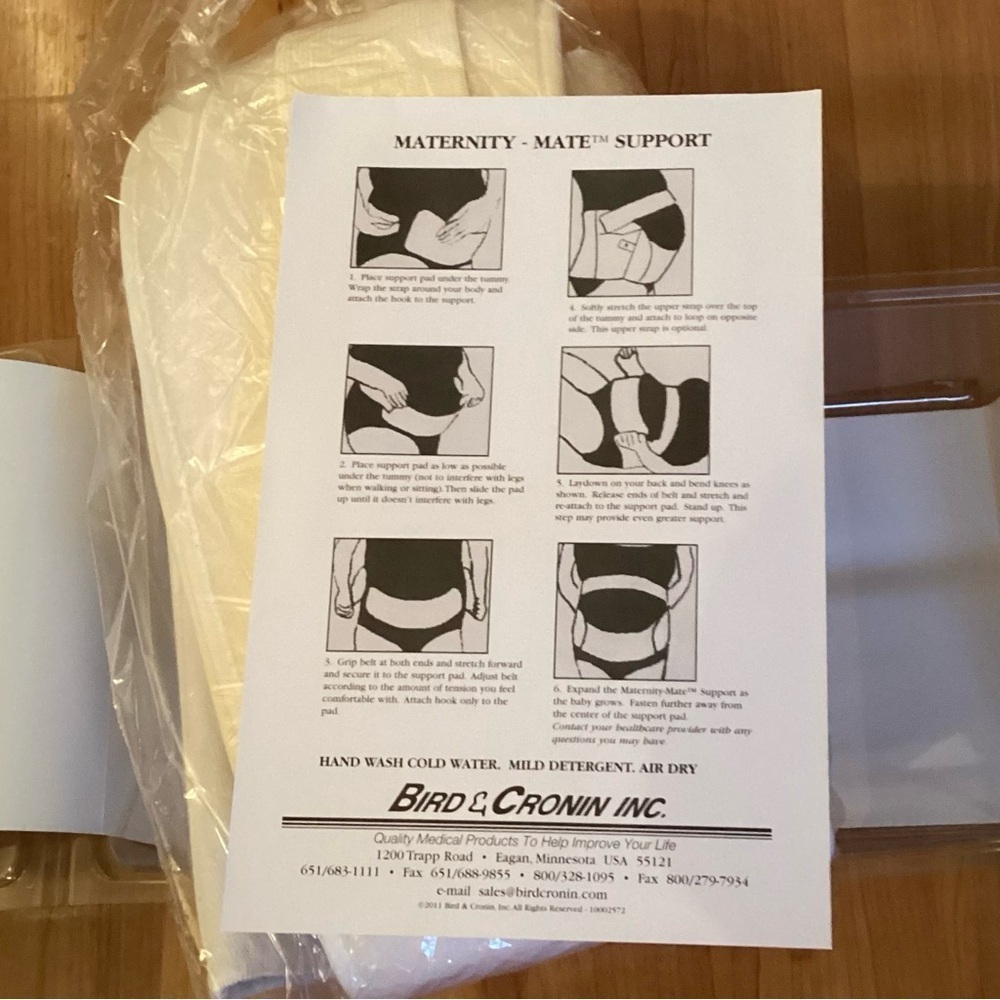 Bird & Cronin Maternity Mate Belly Support Belt, NEW Size Large Latex Free - Picture 7 of 8